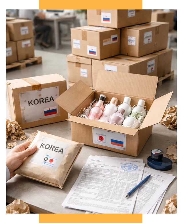 Доставка косметики из Кореи от 8853 р. под ключ | СетСервис-Сро