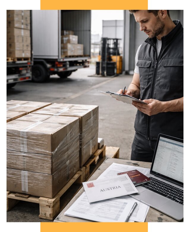 Доставка в Австрию от 67698 р. Логистика и экспорт СетСервис-Сро