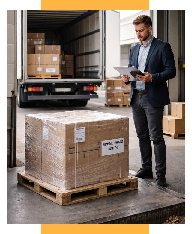 Временный вывоз товаров под ключ от 8332 р. | СетСервис-Сро